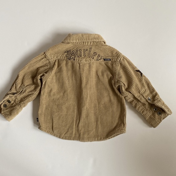 Hurley Corduroy Zip-Up Overshirt 12 Months - Picture 3 of 12